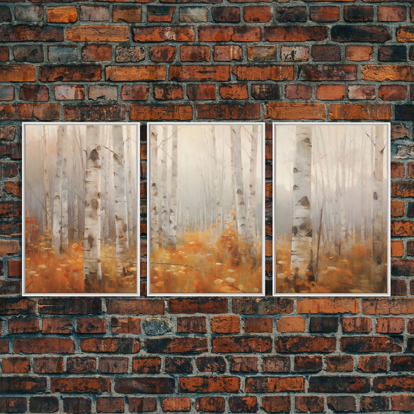 Forest Wall Art, Trees Art Print, Nature Art, Canvas Print, Wall Art, 3 Piece Wall Art, Country Wall Art, Office Decor, Above Bed Art