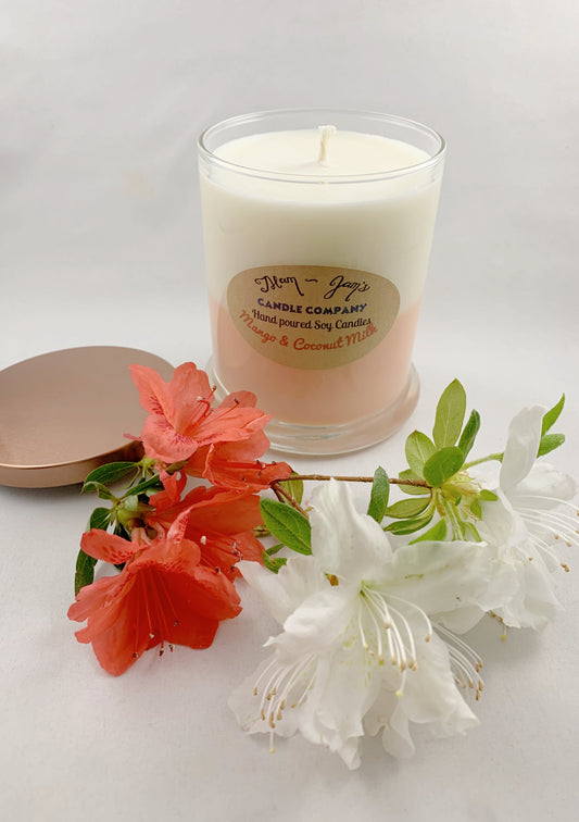 Mango and Coconut Soy Candle – Tropical & Sweet Scent | Mam Jam’s